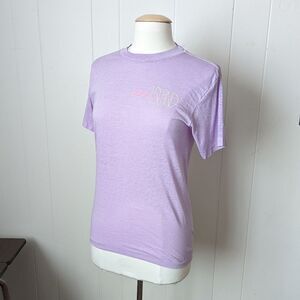 Vintage Distressed Single-Stitch Sheer Lilac Purple Jekyll Island T-shirt